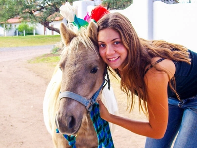 Girl with horse.